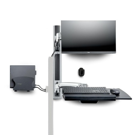 Soporte pared startech vesa hasta 27 pulgadas 100x100mm max 10kg + soportes cpu y teclado y raton