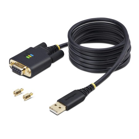 Cable usb tipo a a rs232 db9 startech 2m - macho - hembra - negro