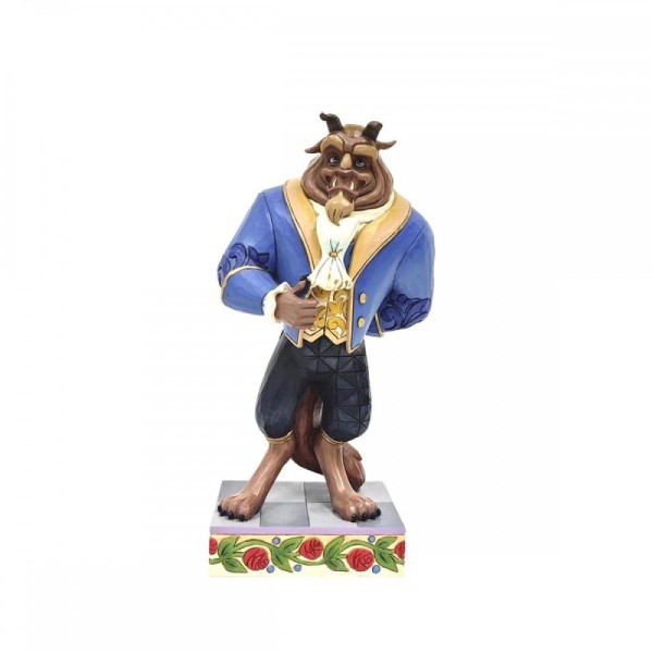 Figura enesco disney bestia en traje