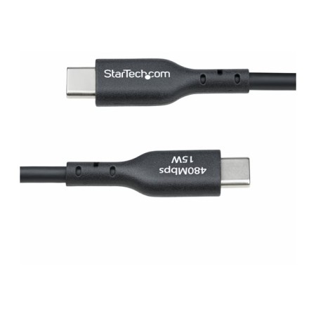 Cable usb tipo a a usb tipo c startech 0.15m - macho - macho - negro