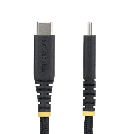 Cable usb tipo c startech 2m - macho - macho - negro trenzado