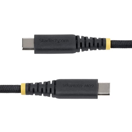 Cable usb tipo c startech 2m - macho - macho - negro trenzado