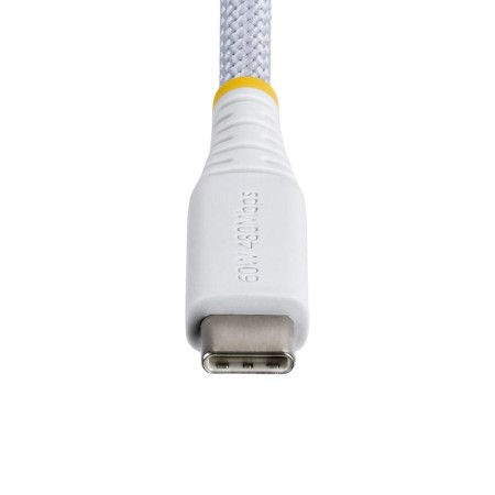 Cable usb tipo c startech 2m - macho - macho - blanco trenzado