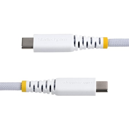 Cable usb tipo c startech 3m - macho - macho - blanco trenzado