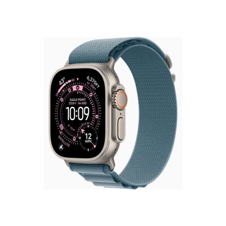 Smartwatch apple watch ultra 3 gps + cellular 49mm natural titanium case blue alpine loop - m