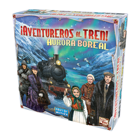 Juego de mesa ¡aventureros al tren! aurora boreal