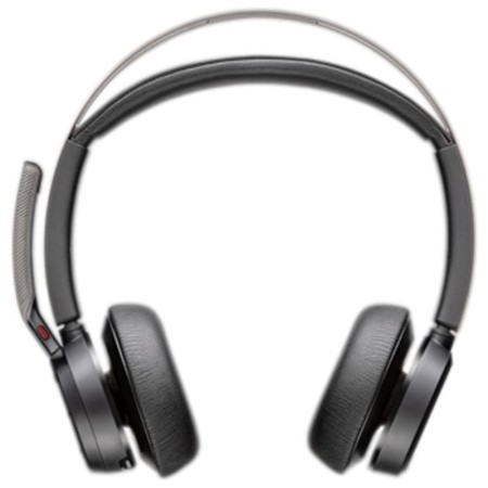 Auriculares Inalámbricos PolyVoyager Focus 2 USB-C-C + Adaptador USB-C/A/ con Micrófono/ Bluetooth/ Negros