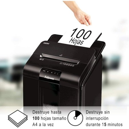 Fellowes Destructora AutoMx100M Mini-CORTE4x10mm