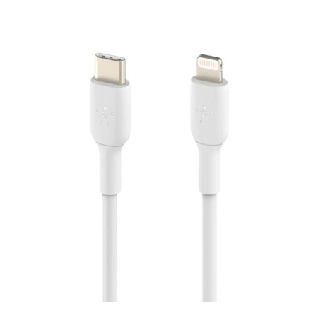 Cable lightning a usb tipo c belkin 2m -  macho - macho -  blanco -  trenzado