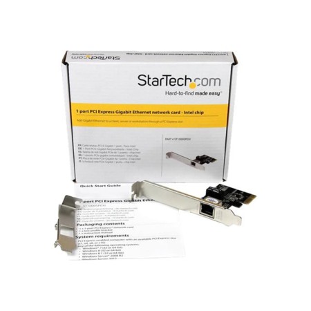 Tarjeta de red startech st1000spexi rj45 1gbps y chipset intel i210 lp