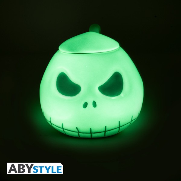 Taza abystyle pesadilla antes de navidad jack brilla en la oscuridad