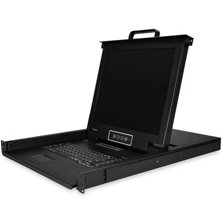 Consola kvm startech de montaje en rack de servidores 17 pulgadas 16 puertos