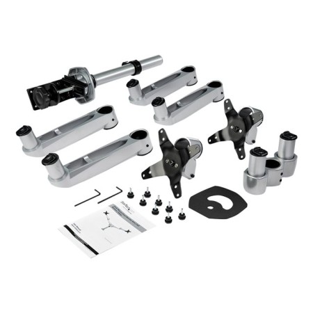 Soporte mesa startech vesa hasta 27 pulgadas 100x100mm max 20kg brazo doble