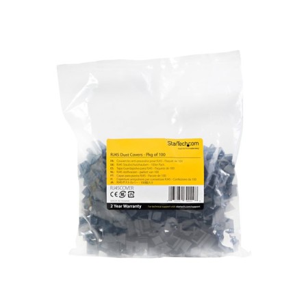 Paquete cubiertas guardapolvos rj45 startech 100 unidades