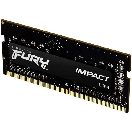 Memoria ram ddr4 32gb kingston - 3200mhz - pc4 - 25600 - fury impact - sodimm - negro - 1.2v