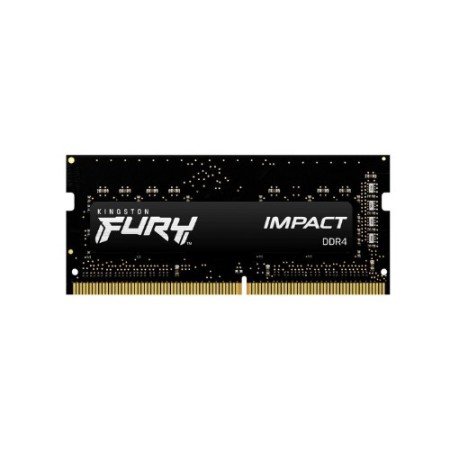 Memoria ram ddr4 32gb kingston - 3200mhz - pc4 - 25600 - fury impact - sodimm - negro - 1.2v