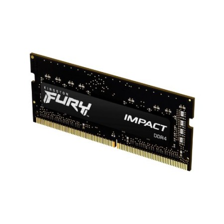 Memoria ram ddr4 32gb kingston - 3200mhz - pc4 - 25600 - fury impact - sodimm - negro - 1.2v
