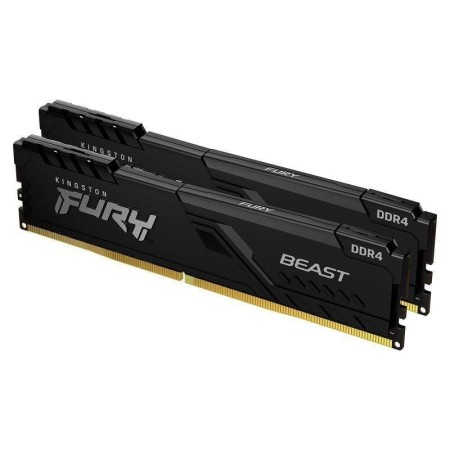 Memoria ram ddr4 32gb 2x16gb kingston - 3600mhz - pc4 - 28800 - fury beast negro - cl 18 - 1.35v