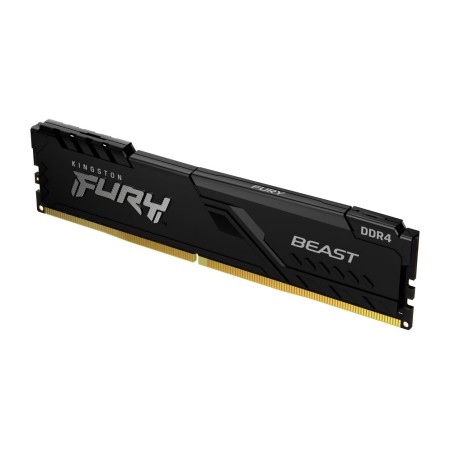 Memoria ram ddr4 16gb kingston - 3200mhz - pc4 - 25600 - fury beast rgb - negro - 1.2v
