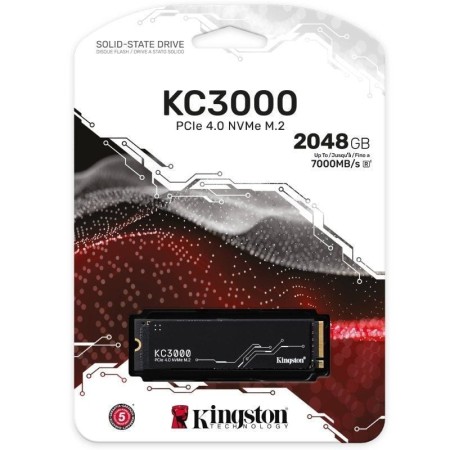 Disco SSD Kingston KC3000 2TB/ M.2 2280 PCIe Gen4/ con Disipador de Calor/ Full Capacity