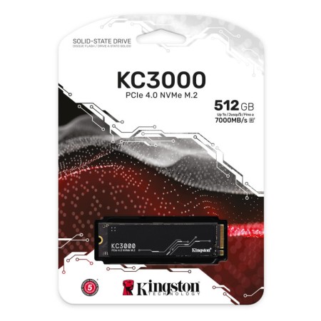 Disco SSD Kingston KC3000 512GB/ M.2 2280 PCIe Gen4/ con Disipador de Calor/ Full Capacity