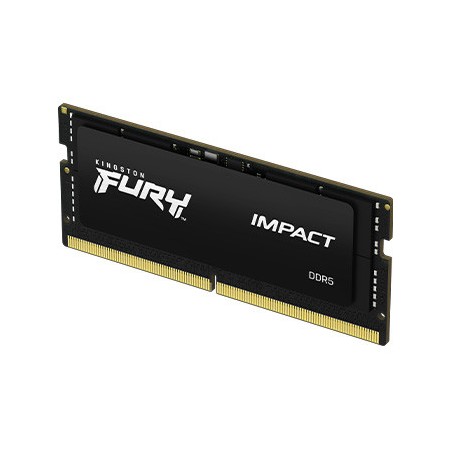 Memoria ram ddr5 16gb 2x 8gb kingston - 4800mt - s - pc5 - 38400 - fury impact - cl38 - 1.1v - sodimm