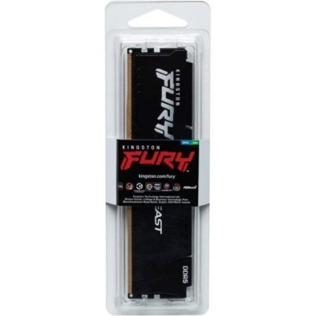 Memoria ram ddr5 8gb kingston - 5600 mhz - pc5 - 44800 - fury beast - cl36 - 1.25v - am5