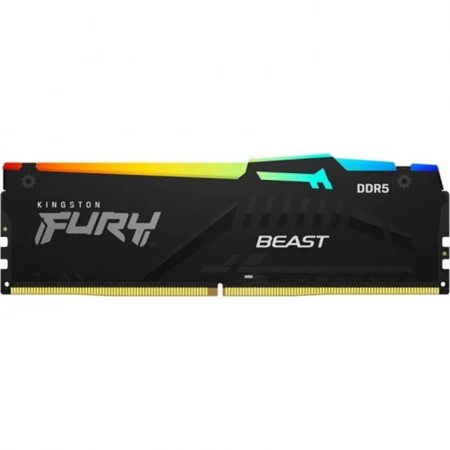 Memoria ram ddr5 16gb 2 x 8gb kingston - 6000 mhz - pc5 - 48000 - fury beast ex rgb - cl36 - 1.25v
