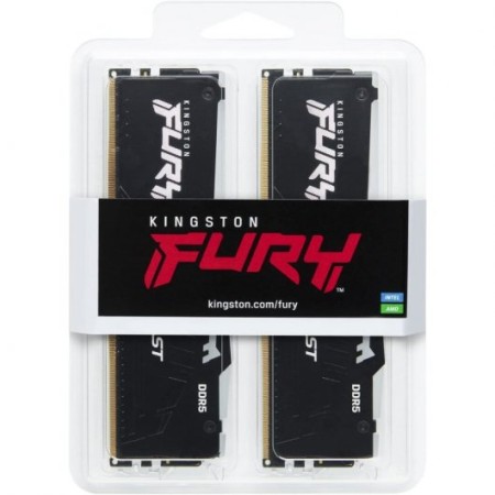 Memoria ram ddr5 16gb 2 x 8gb kingston - 6000 mhz - pc5 - 48000 - fury beast ex rgb - cl36 - 1.25v