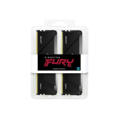 Memoria ram ddr4 32gb 2x16gb kingston - 3600mt - s - fury beast rgb - cl18