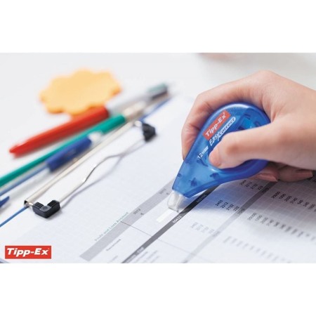 Caja de Correctores de Escritura en Cinta Bic Tipp-Ex Easy Correct/ 4.2mm x 12m/ 10 unidades