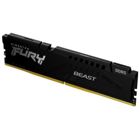 Memoria ram ddr5 8gb kingston - 6000mt - s - fury beast - c30 - negro