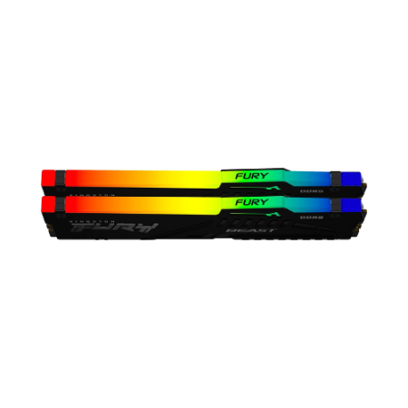 Memoria ram ddr5 32gb 2x16gb kingston - 6000mhz - pc5 48000 - fury beast rgb - cl36