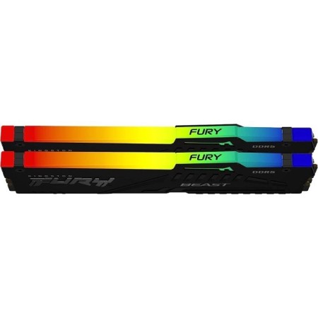 Memoria ram ddr5 32gb 2x16gb kingston - 6000mhz - pc5 48000 - fury beast rgb - cl36