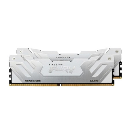 Memoria ram ddr5 48gb 2x24gb kingston - 8400mt - s - fury renegade - cl40 - blanca - plata