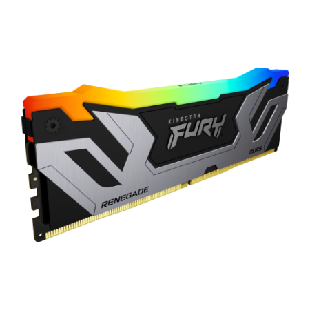 Memoria ram ddr5 24gb kingston - 8400mt - s - fury renegade rgb - cl40 - negra - plata
