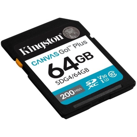 Tarjeta memoria sdxc 64gb kingston canvas go! plus uhs - i clase 10