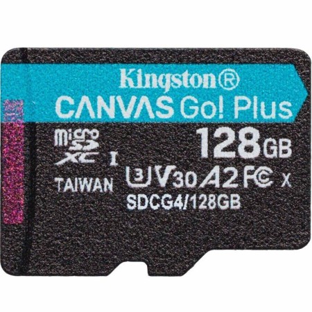 Tarjeta memoria micro sdxc 128gb kingston canvas go! plus uhs - i clase 10