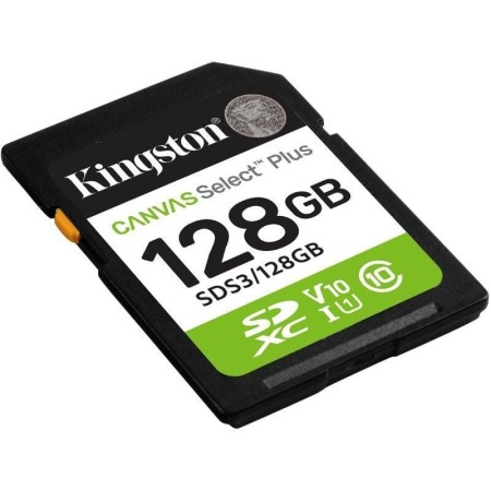 Tarjeta memoria sdxc 128gb kingston canvas select plus uhs - i clase 10