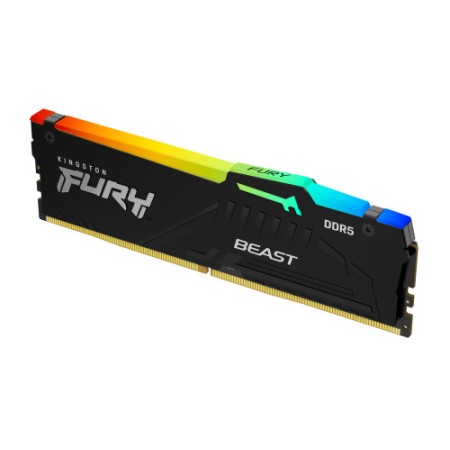 Memoria ram ddr5 32gb kingston - 6000mt - s - pc5 - 48000 - fury beast rgb - cl36 - 1.35v