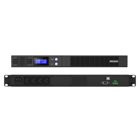 SAI Línea Interactiva Phasak Protekt Slim Rack/ 750VA-450W/ 4 Salidas/ Formato Rack