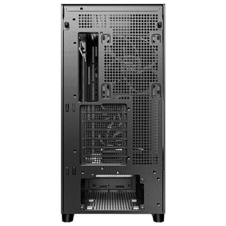 Caja ordenador gaming antec flux se atx wood negra