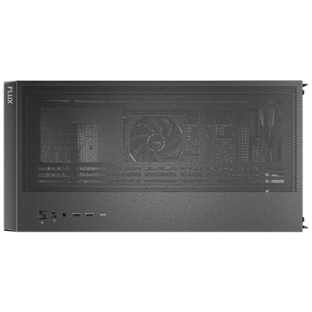 Caja ordenador gaming antec flux se atx wood negra