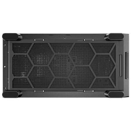 Caja ordenador gaming antec flux se atx wood negra