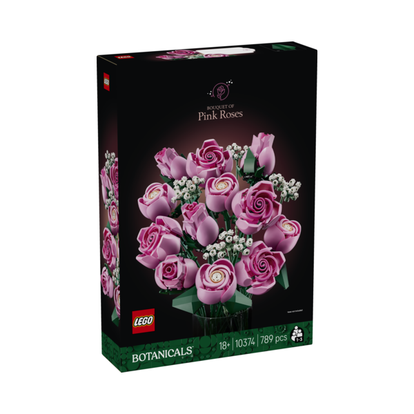 Lego botanicals ramo de rosas rosadas