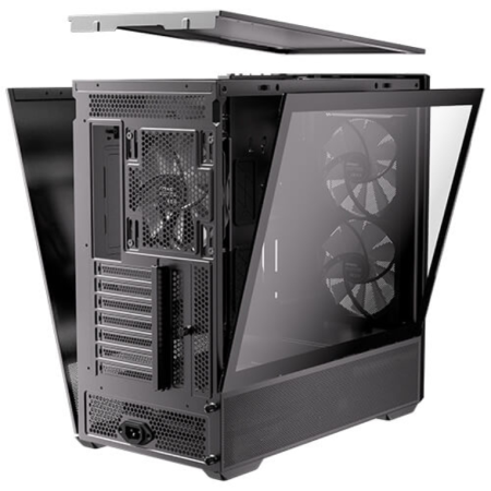 Caja ordenador gaming antec flux rear atx argb cristal templado negra