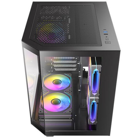 Caja ordenador gaming antec cx m2 argb matx cristal templado negra