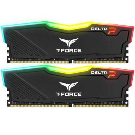 Memoria ram ddr4 16gb 2x8gb 3200mhz teamgroup delta rgb cl 16 - 1.35v tf3d416g3200hc16cdc01