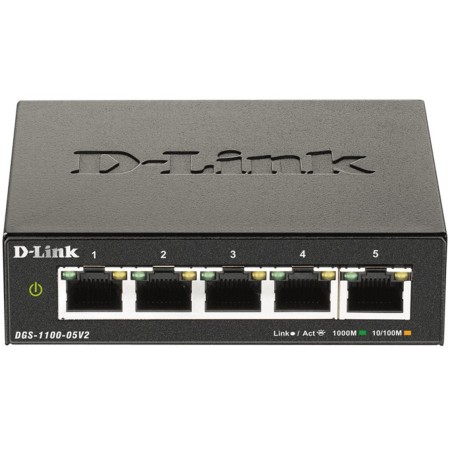 Switch D-Link DGS-1100-05V2 5 Puertos/ RJ-45 10/100/1000