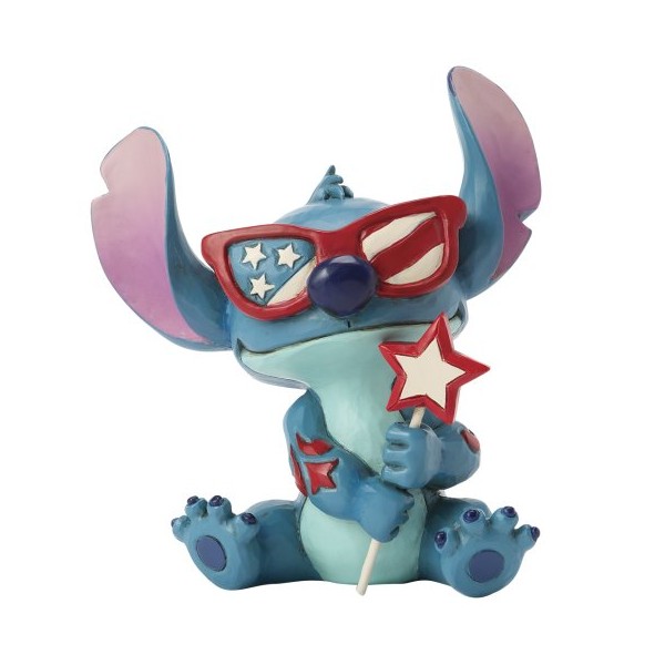 Figura enesco diseny stitch patriota